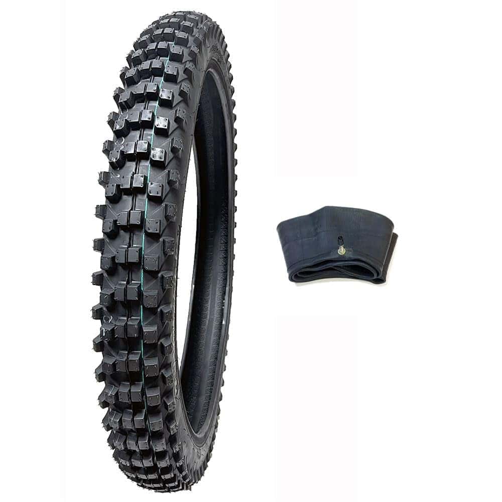 Combo Llanta para Motocicleta Tamaño 80/100-21, Incluye