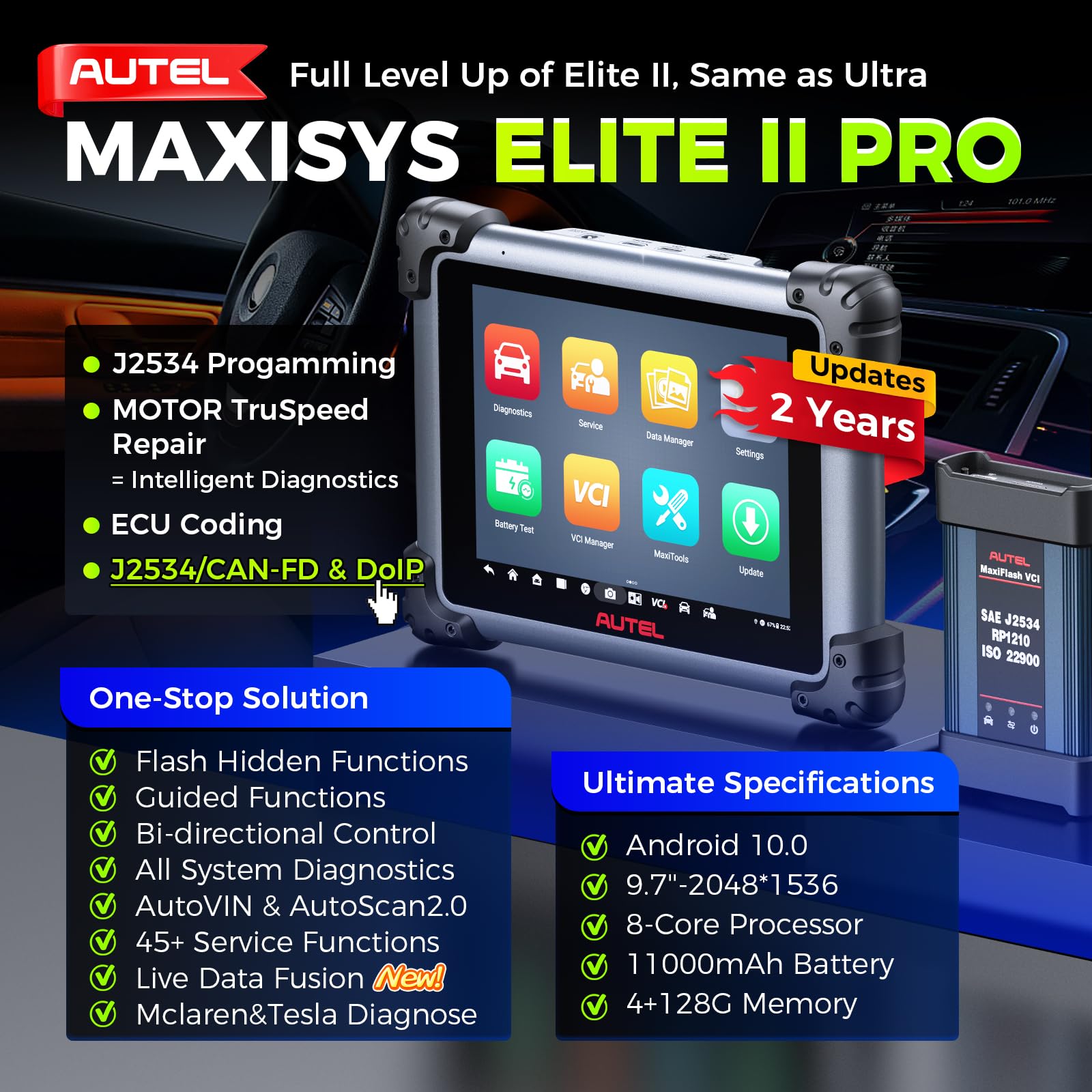 2025 Nuevo Autel MaxiSys Elite II Pro Escáner, 2 Años de - Imagen 3