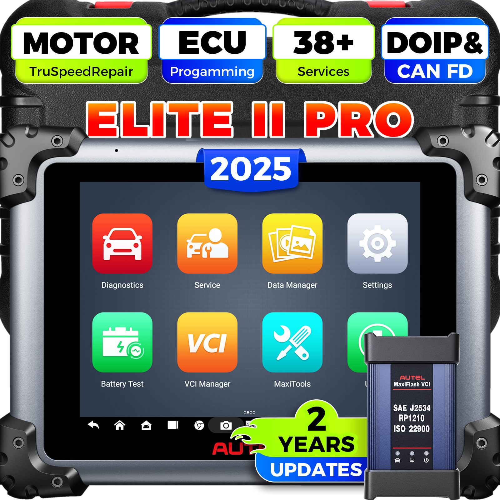 2025 Nuevo Autel MaxiSys Elite II Pro Escáner, 2 Años de