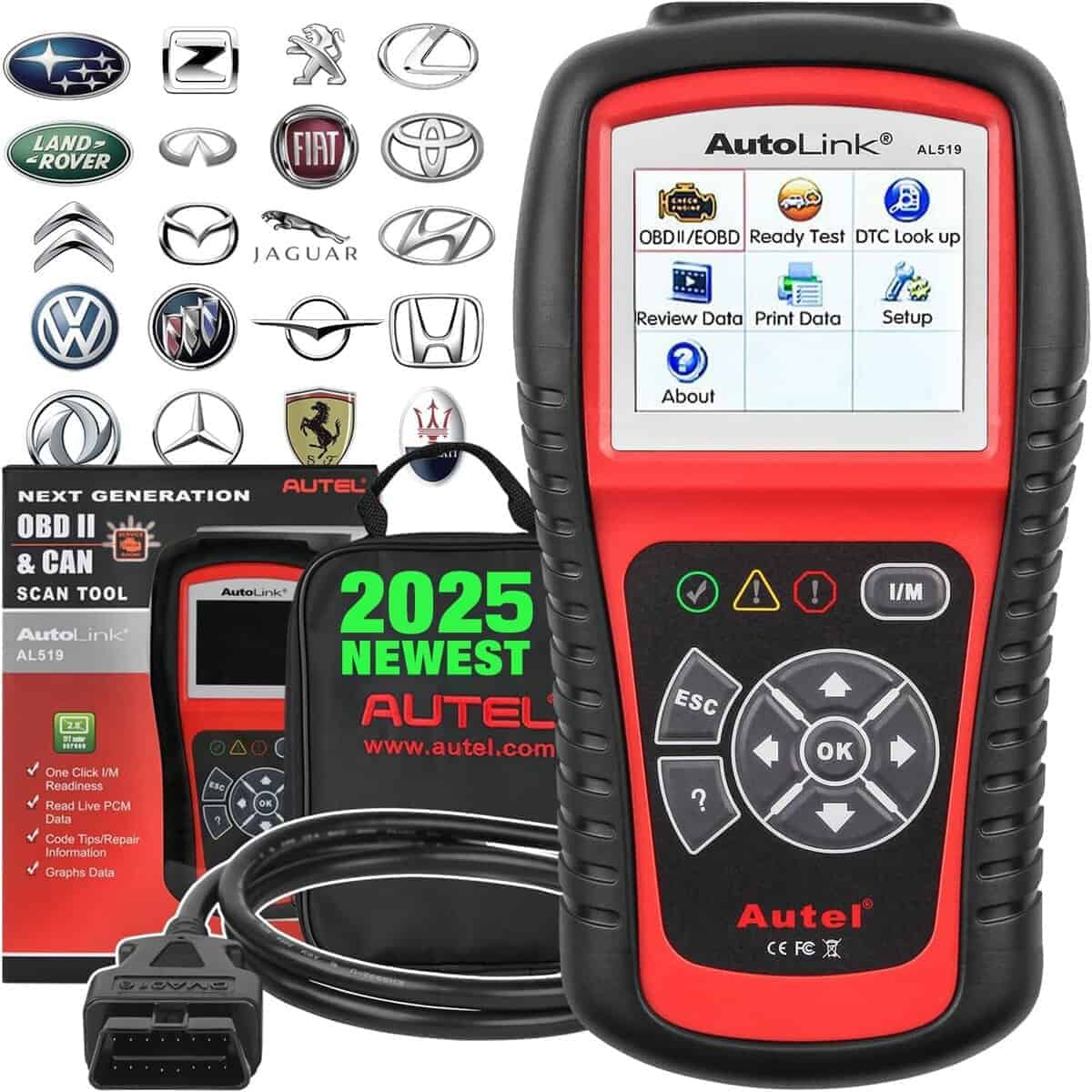Autel AL519 Escáner OBD2, 2025 Nuevo Herramienta