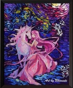 Uhomate Unicorn The Last Unicorn Decoración de Pared