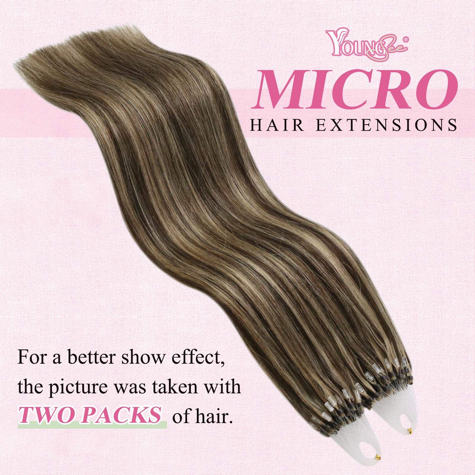 Extensiones de Cabello de Microlazos de Cabello Humano - Imagen 3