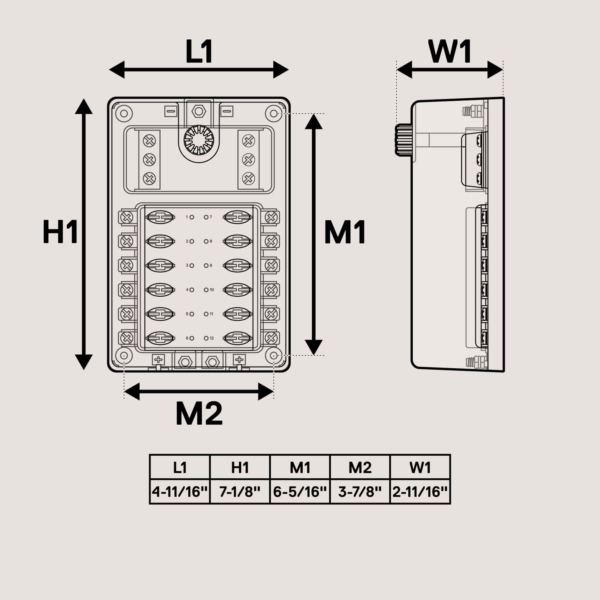 Bloque de fusibles True Mods de 10 vías con bus negativo de - Imagen 8