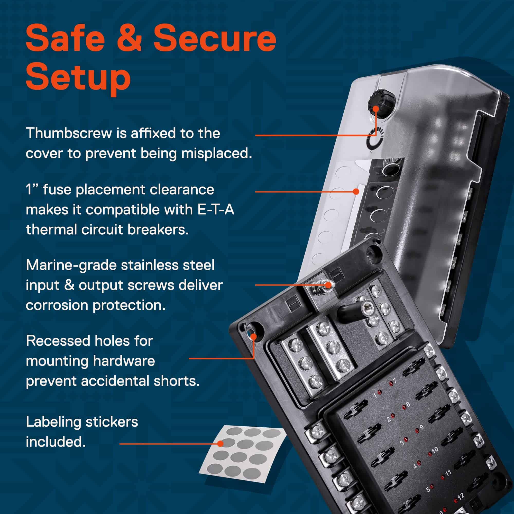 Bloque de fusibles True Mods de 10 vías con bus negativo de - Imagen 7