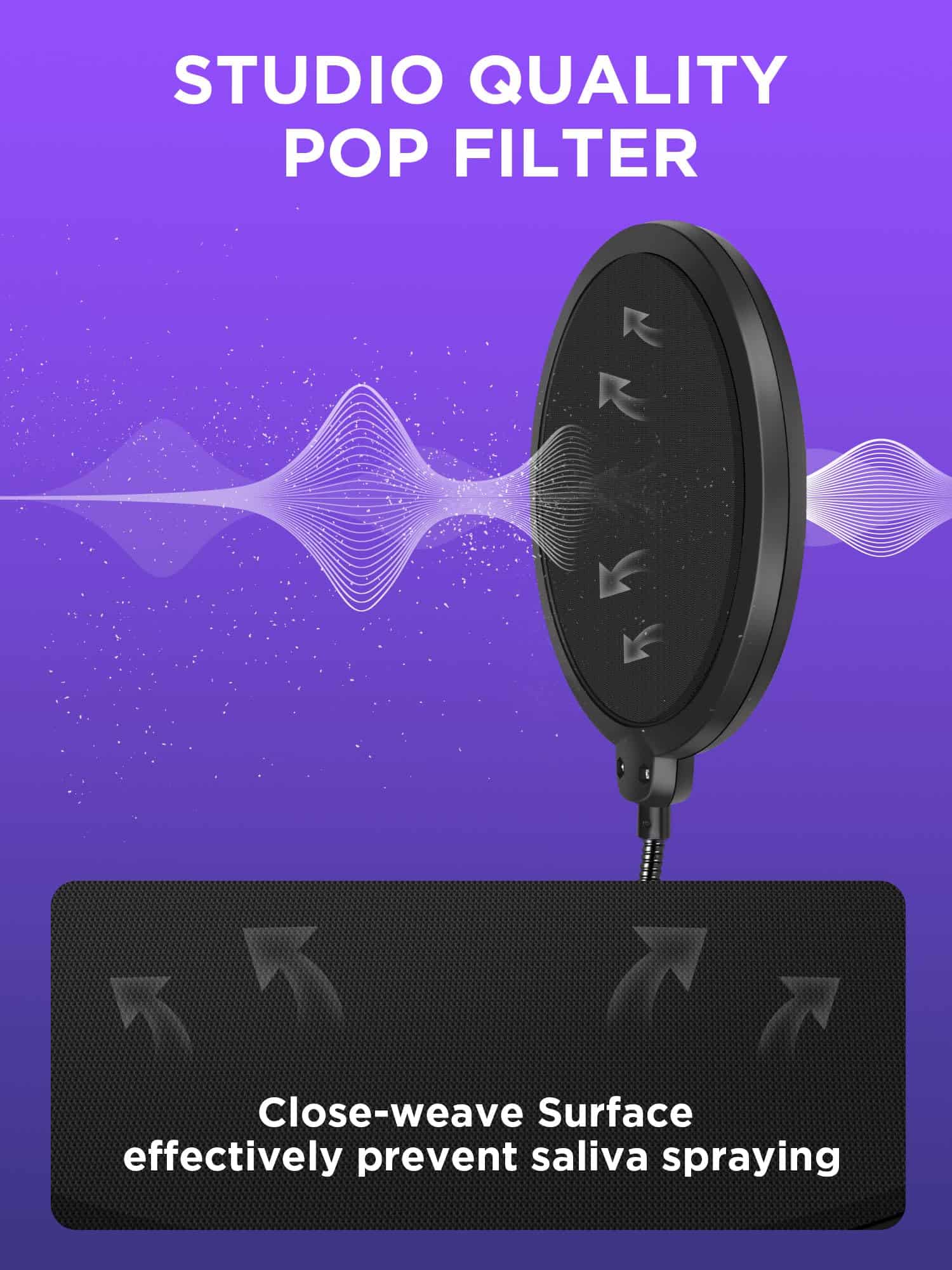 InnoGear Soporte de Micrófono para Blue Yeti, Soporte de - Imagen 8