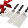 Set de espátulas de plancha de acero inoxidable Griller's
