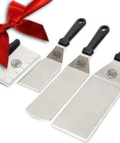 Set de espátulas de plancha de acero inoxidable Griller's
