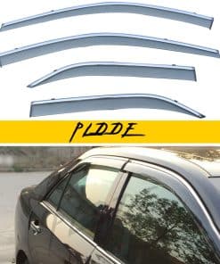 PLDDE 4pcs Humo Tintado con Moldura Cromada Ventilaciones