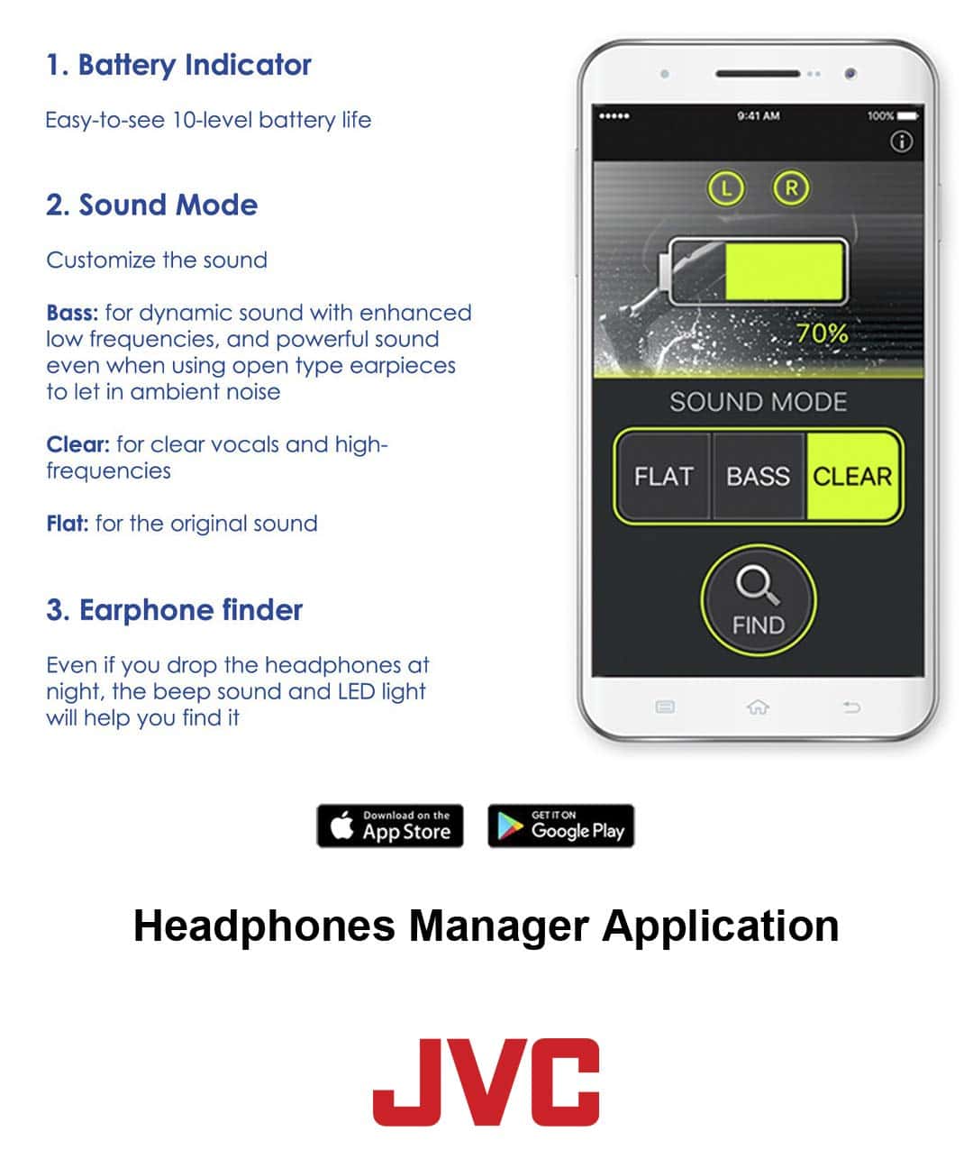 Audífonos inalámbricos JVC para deportes y fitness, - Imagen 8