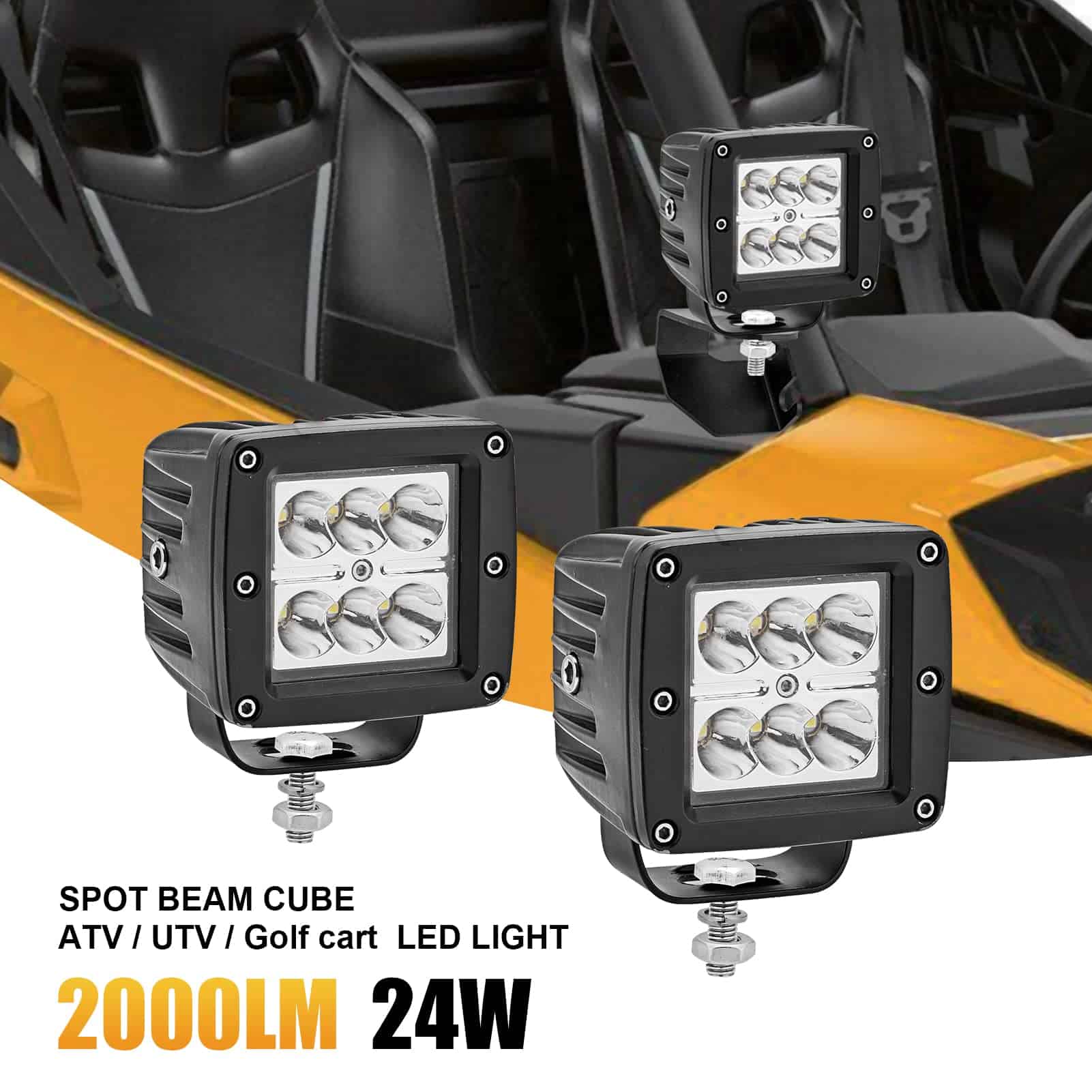 Kit de Luces LED de Niebla Dasen de 3 pulgadas 24W y - Imagen 4