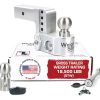 Weigh Safe Adjustable Trailer Hitch Ball -0 lbs GTW