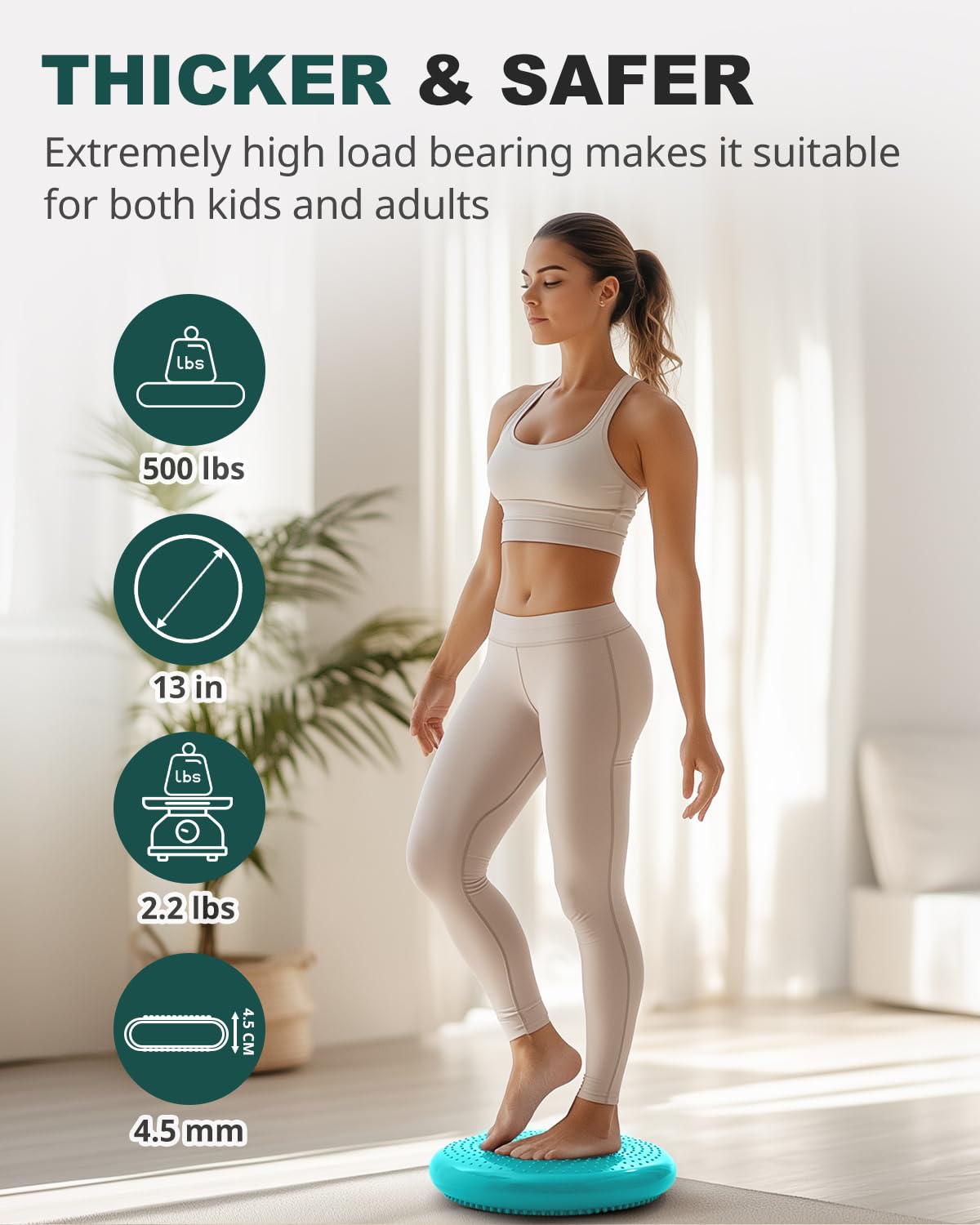 Cojín de Equilibrio Inflable Trideer - Asiento Mecedora - Imagen 6