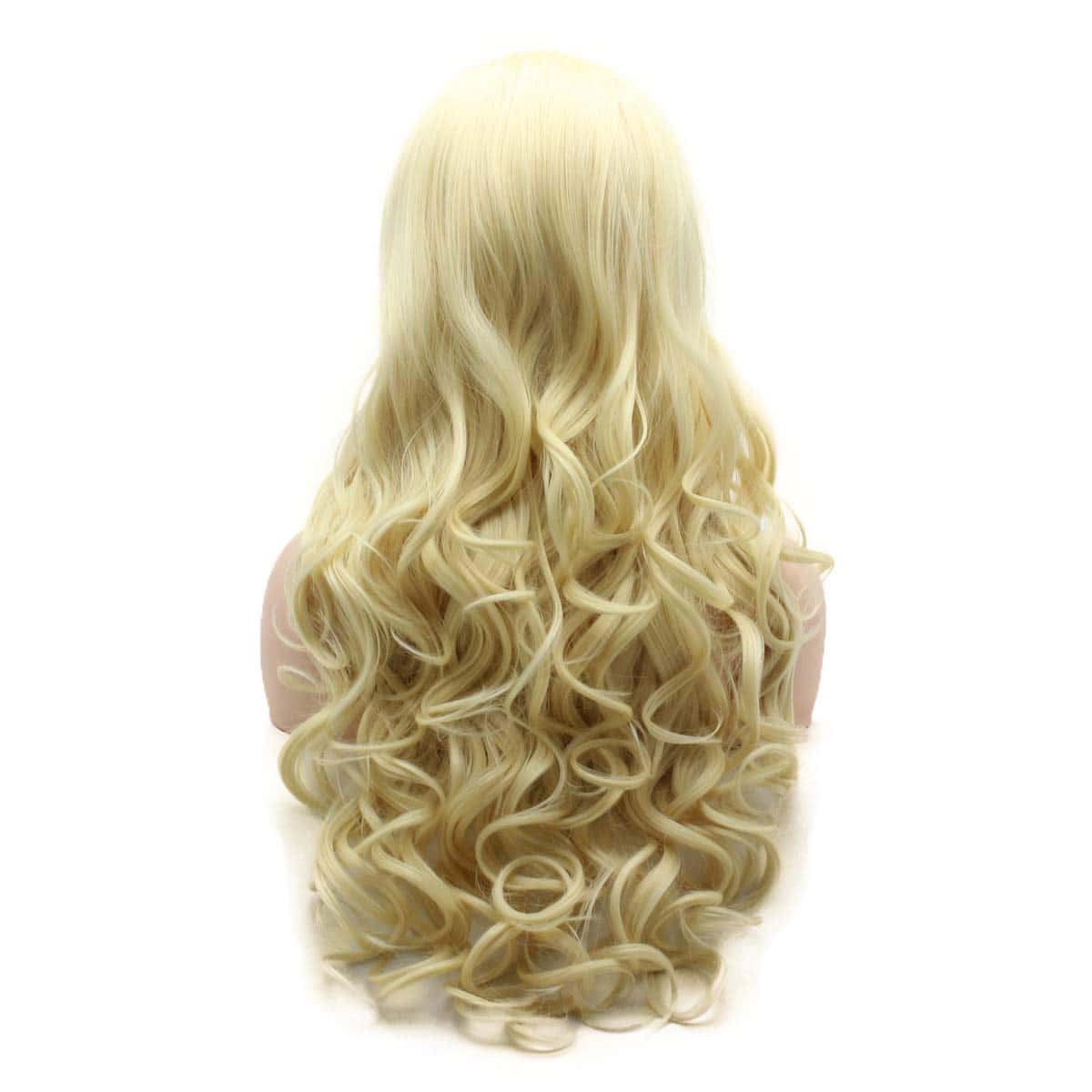 Pelucas Frontales de Encaje Sintético -Beige - Imagen 5