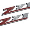 2 Emblemas Grandes Z71 de Cromo de 10 Pulgadas para GMC