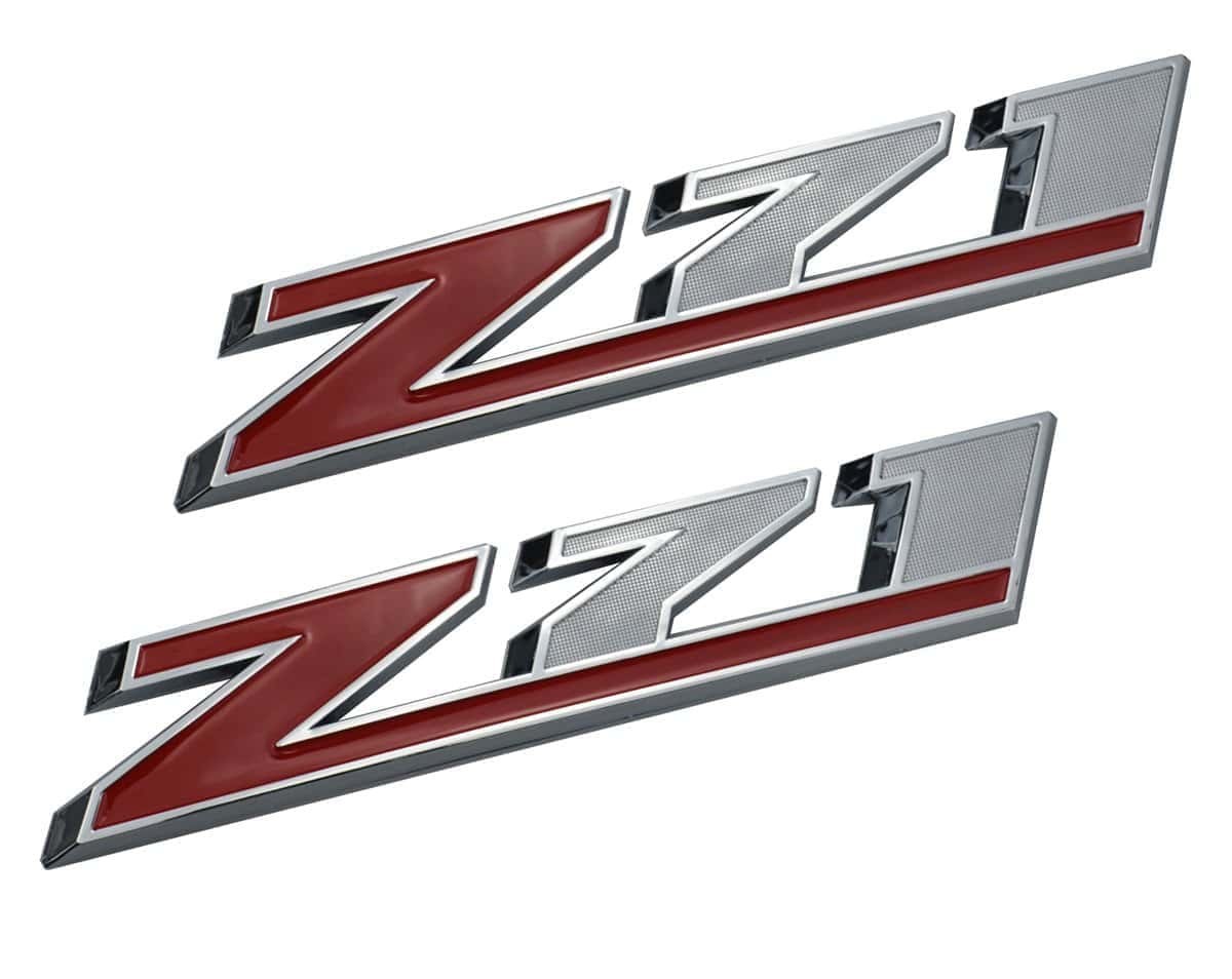 2 Emblemas Grandes Z71 de Cromo de 10 Pulgadas para GMC