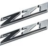 Emblemas Z71 cromados de 10 pulgadas Aimoll para GMC Chevy