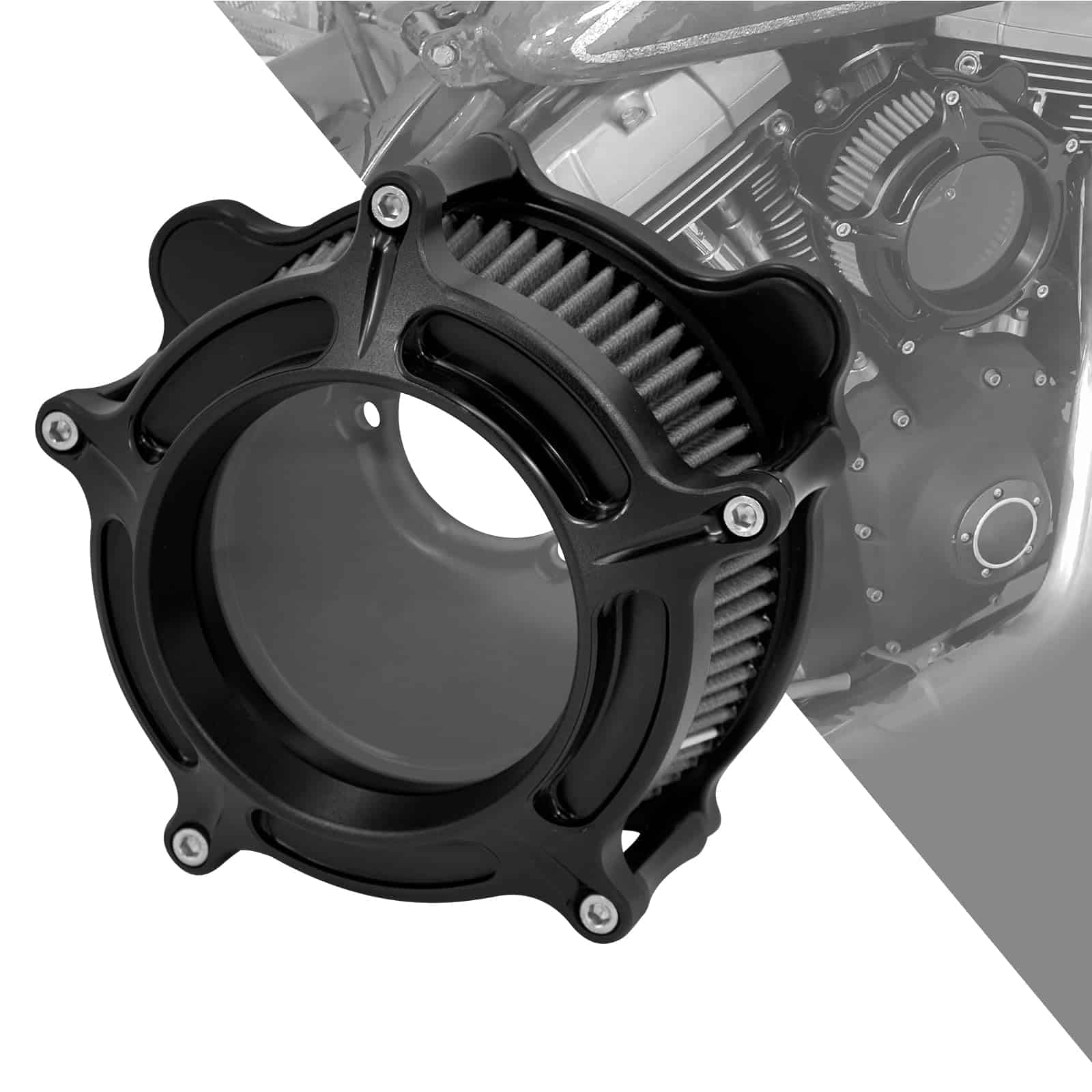 HDBUBALUS Filtro de Aire CNC para Motocicleta Sistema de