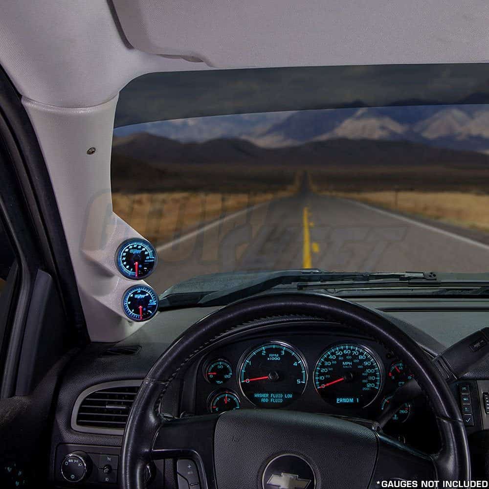 Soporte para medidores dobles GlowShift Tan de tamaño - Imagen 3