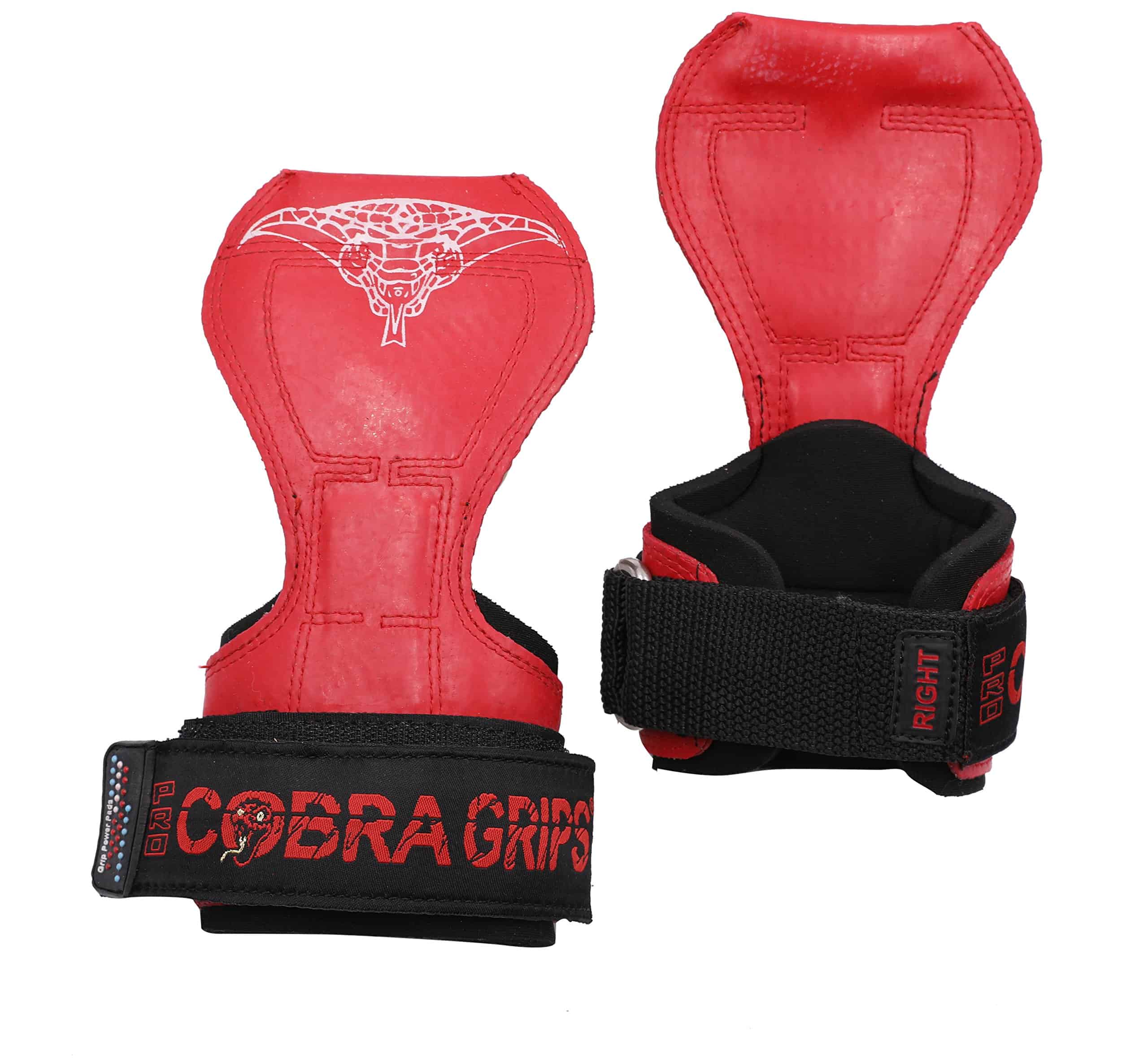 Cobra Grips PRO Guantes de Levantamiento de -Rojo de Goma - Imagen 5