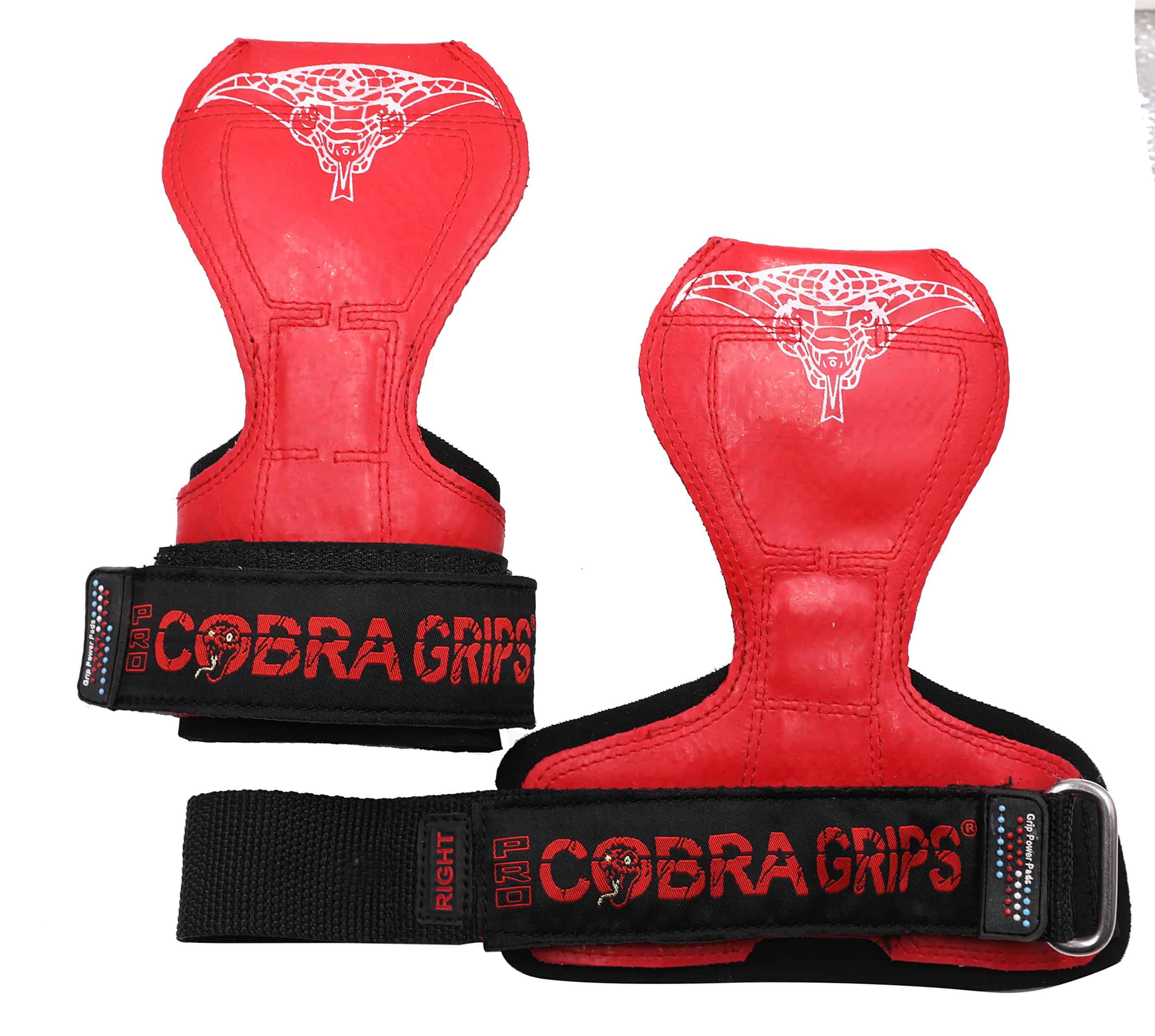 Cobra Grips PRO Guantes de Levantamiento de -Rojo de Goma - Imagen 3