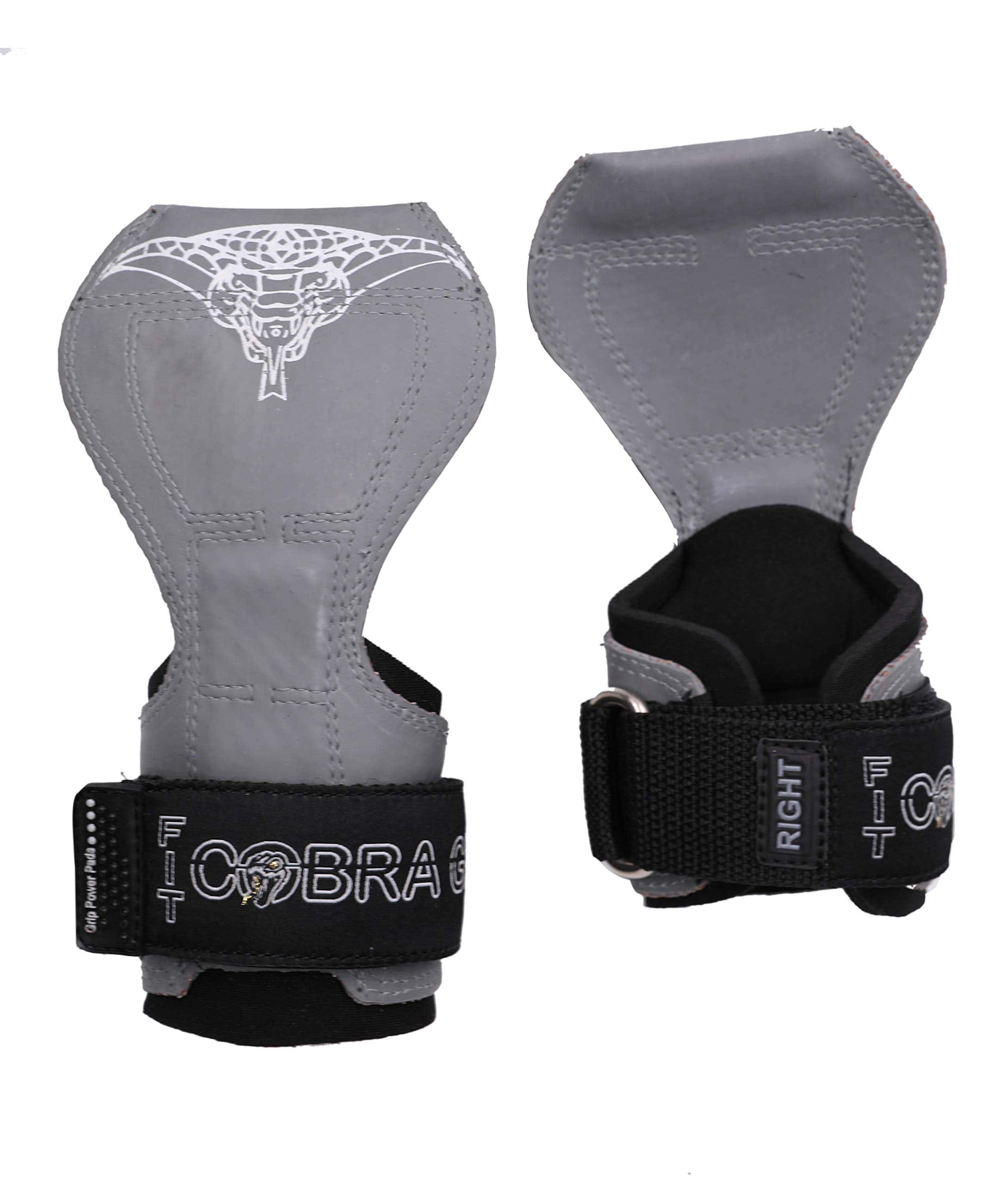 Cobra Grips PRO Guantes de Levantamiento de -Gris de Goma