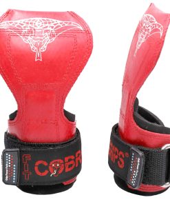 Cobra Grips PRO Guantes de Levantamiento de -Rojo FIT de Gom