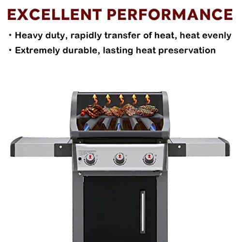 Parrillas para Weber Spirit e310, 17.5" -Negro - Imagen 10