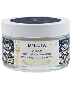 LOLLIA Dream Body Butter, 5.5 oz. - Fragancia de Té Blanco