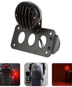 NATGIC Luz Trasera Roja Led para Motocicleta de 12V con
