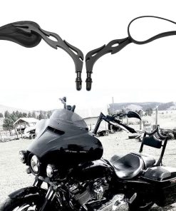 Espejos retrovisores laterales negros de lágrima de