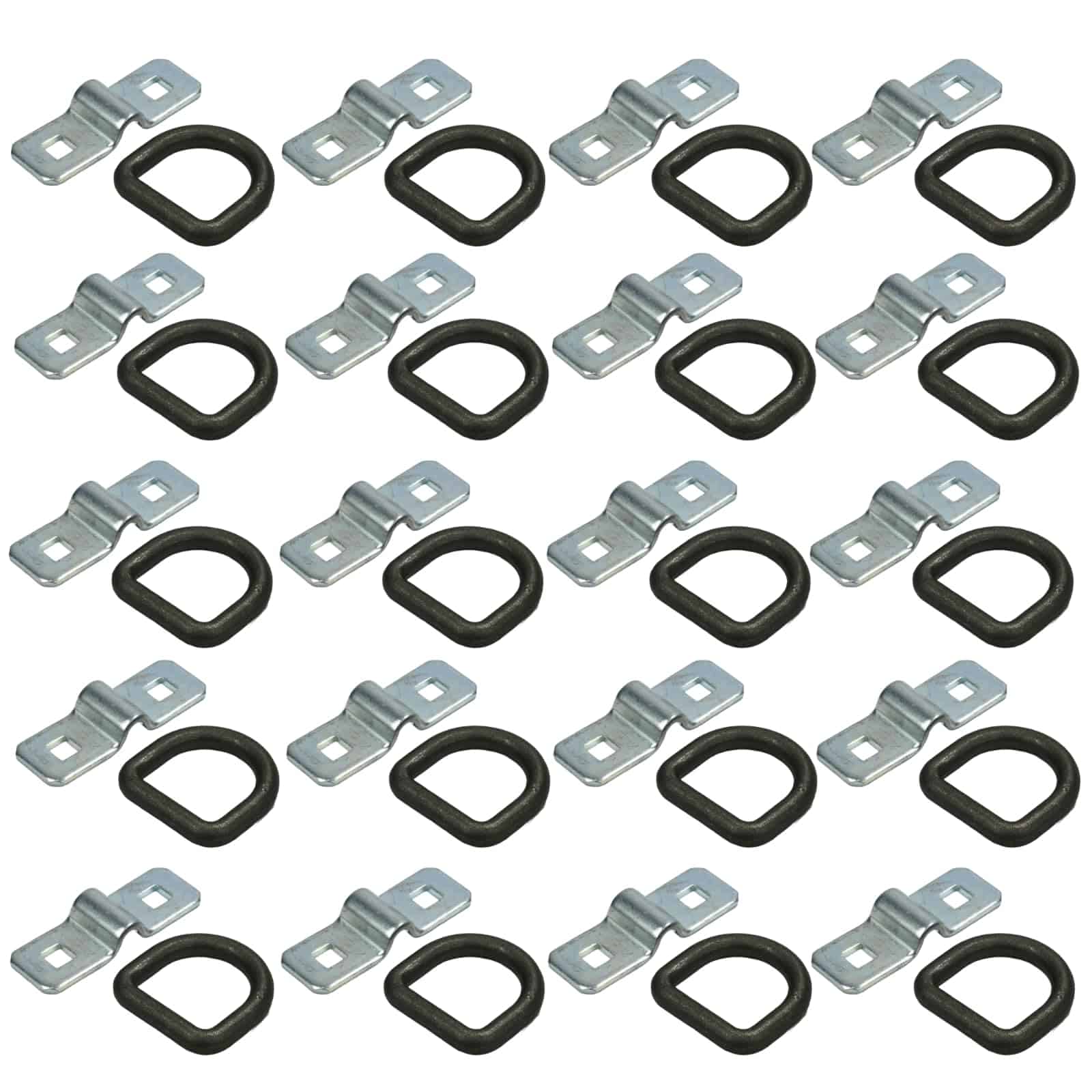 The ROP Shop | (20) 3/8" Anillos de Acero y Clips de Amarre