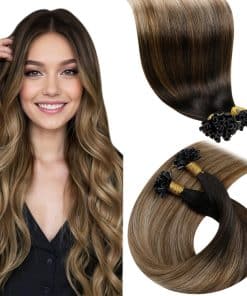 Extensiones de Cabello en Forma de U en Puntas LaaVoo Color