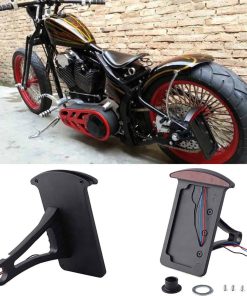 Portamatrículas personalizado para motocicleta Bobber con
