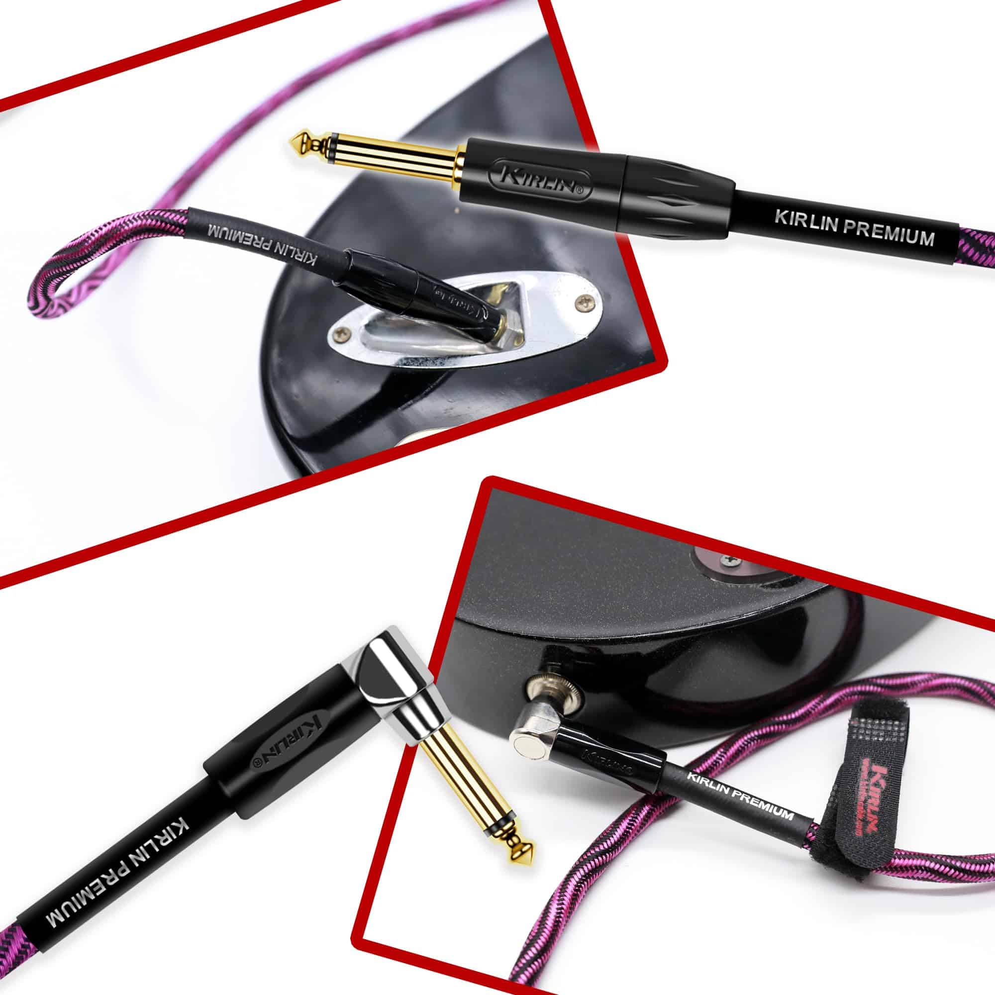 KIRLIN Cable IWB Cable de Instrumento, 1/4-Pulgada ángulo - Imagen 5