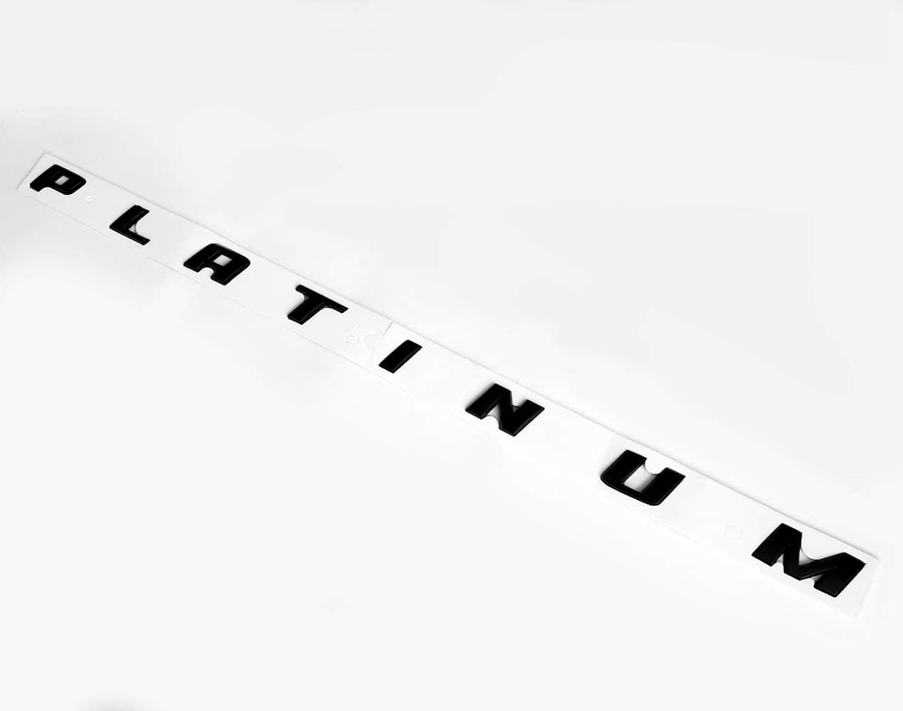 2 Paquete de Emblemas Originales de Platino Calcomanía 3D - Imagen 4