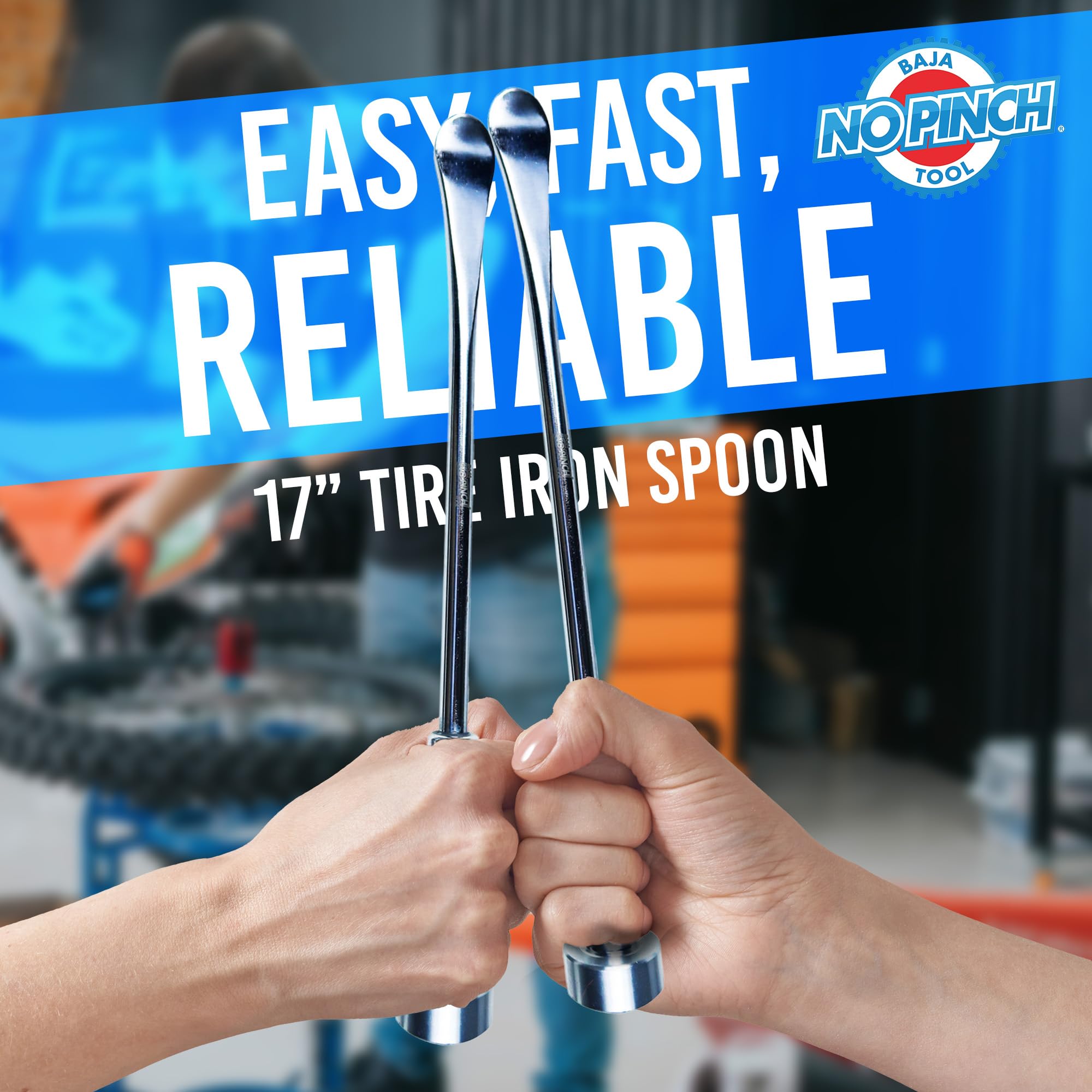 BAJA NO PINCH 17 inch Steel Tire Spoon Lever | Iron Tool - Imagen 7