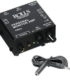 Amplificador de monitor personal rolls PM50s con cable de
