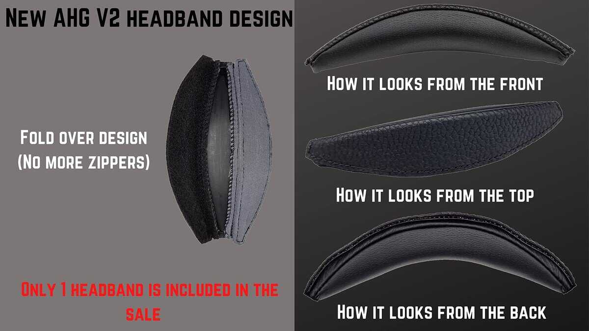 Almohadilla de diadema de reemplazo V2 QC3 / Almohadilla de - Imagen 6