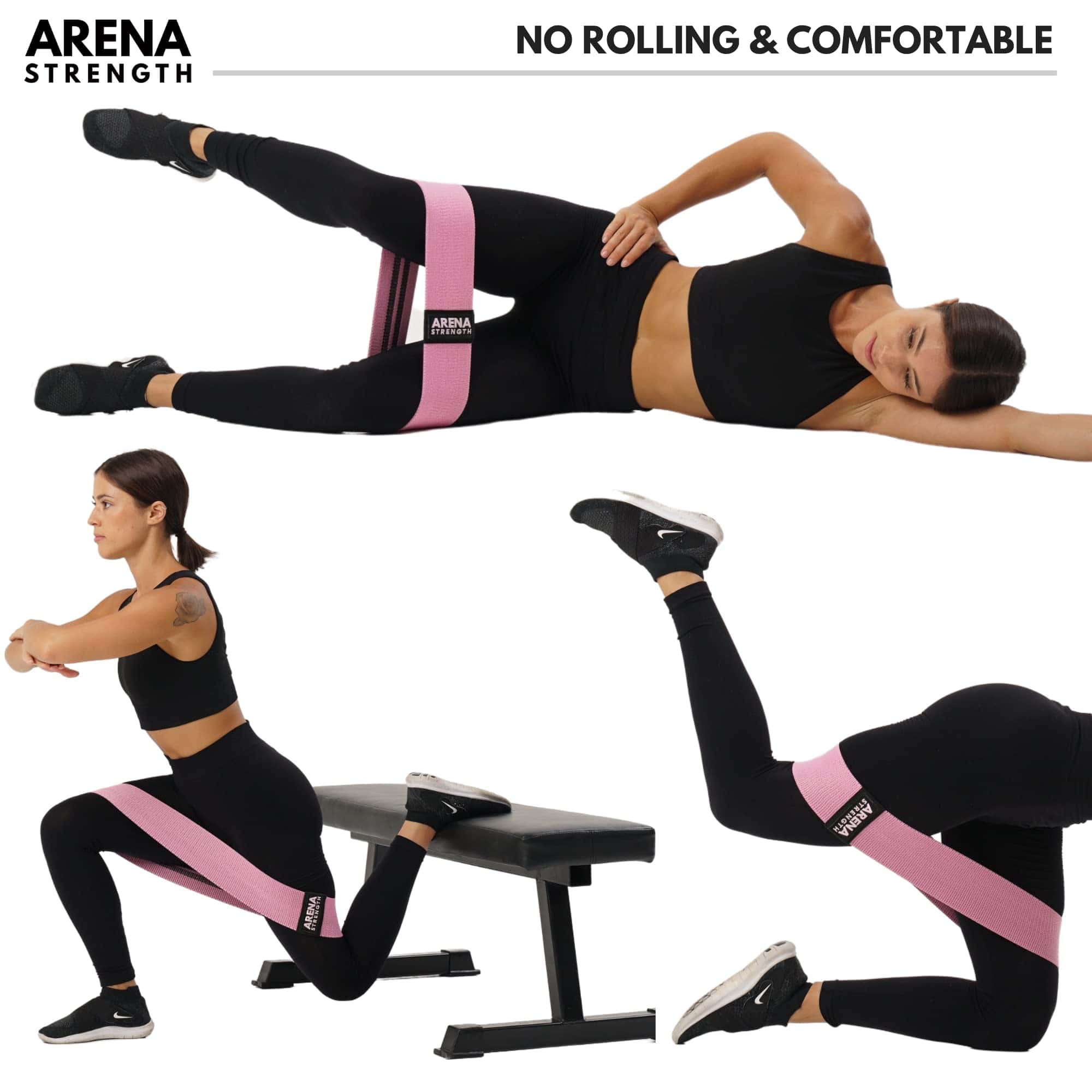 Bandas de Resistencia para Ejercicio de Tela Arena Strength - Imagen 4