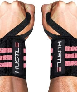 Muñequeras para Levantamiento de Pesas -ROSADO / NEGRO