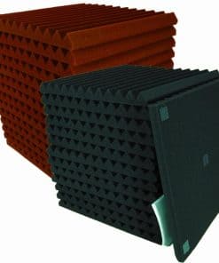 52 Pack Paneles de Espuma Acústica Negro/Borgoña 12" X