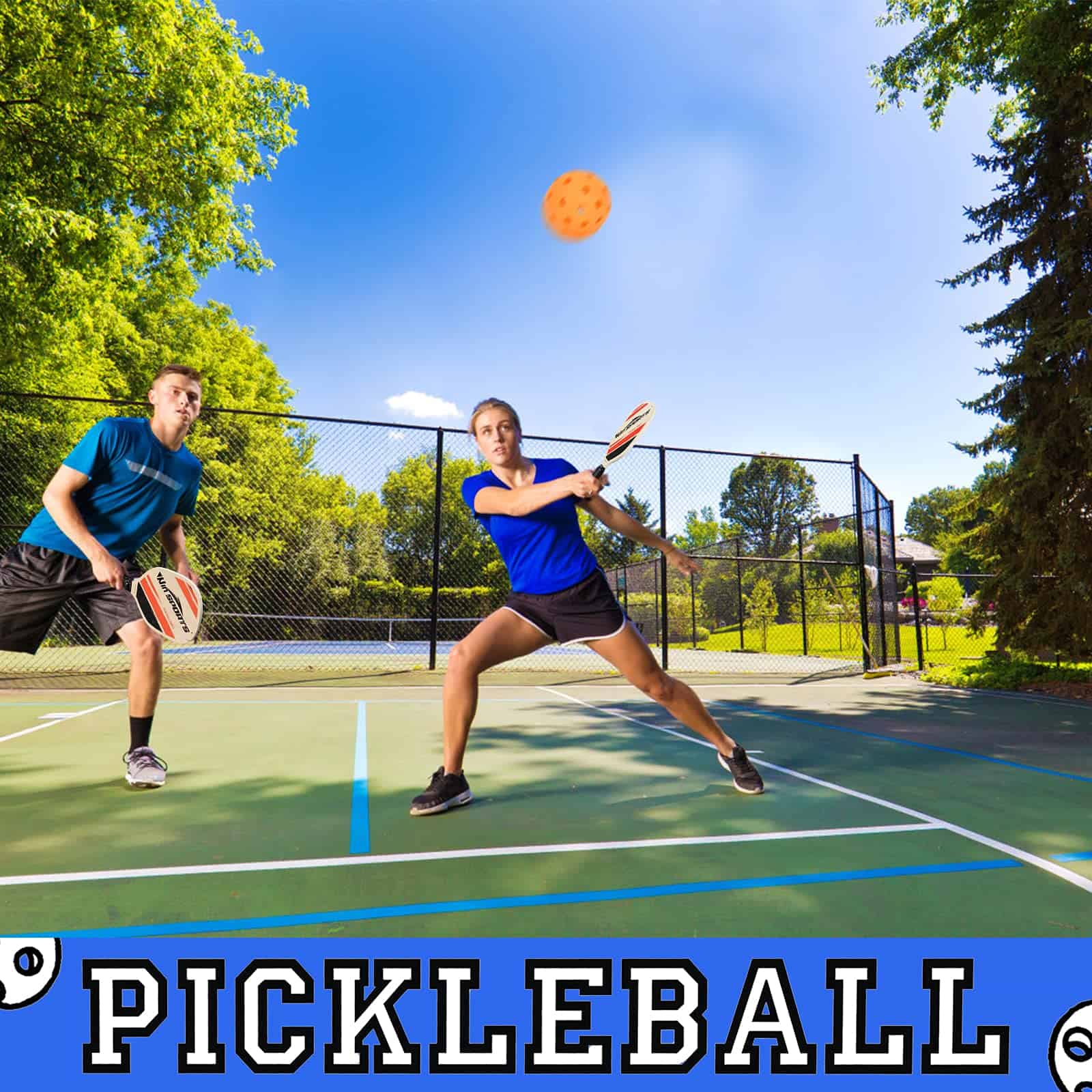 Set de 2 Palas de Pickleball de Madera - Win SPORTS Raqueta - Imagen 9