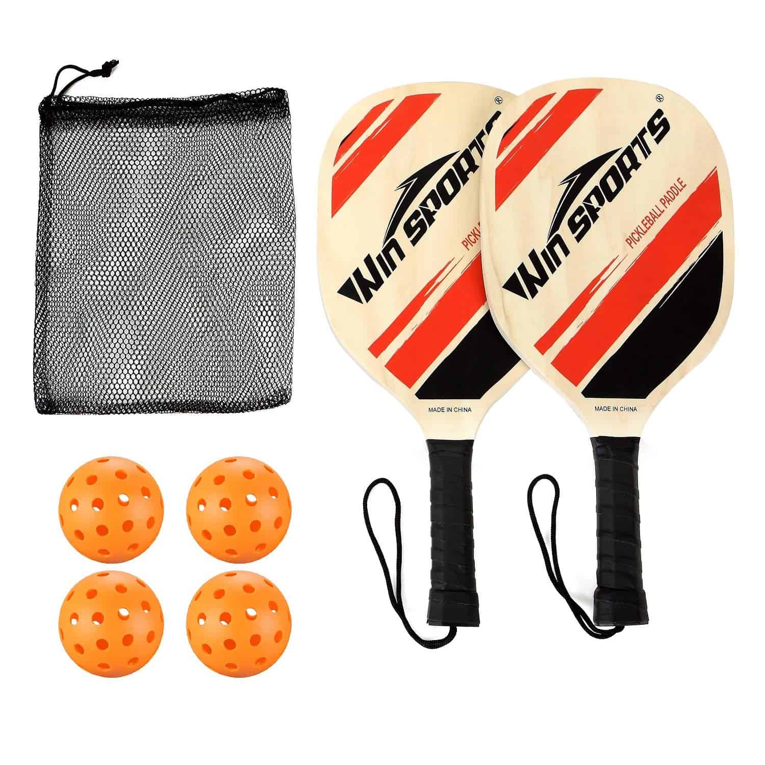 Set de 2 Palas de Pickleball de Madera - Win SPORTS Raqueta