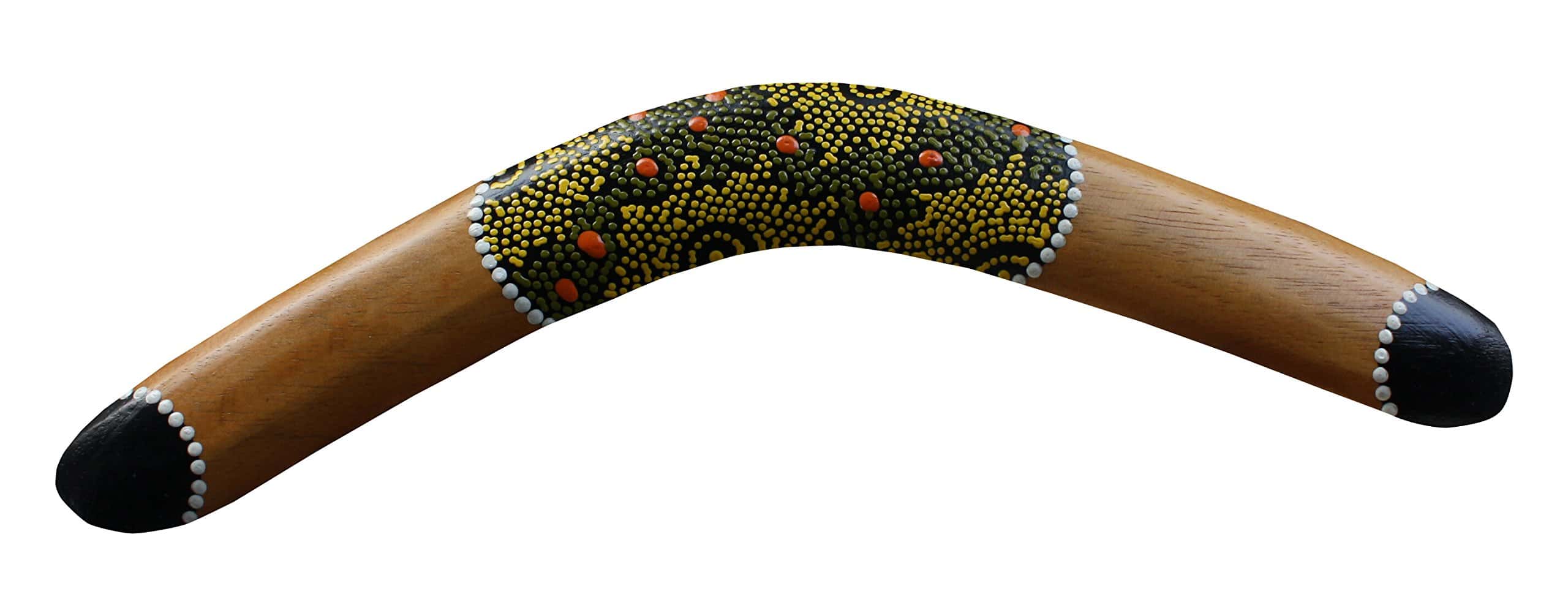 Boomerang Decorativo de Arte Aborigen Australiano
