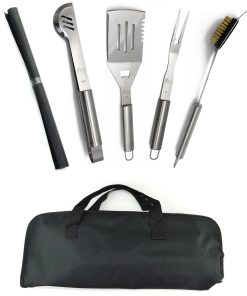 Nuevo juego de herramientas de barbacoa de acero inoxidable