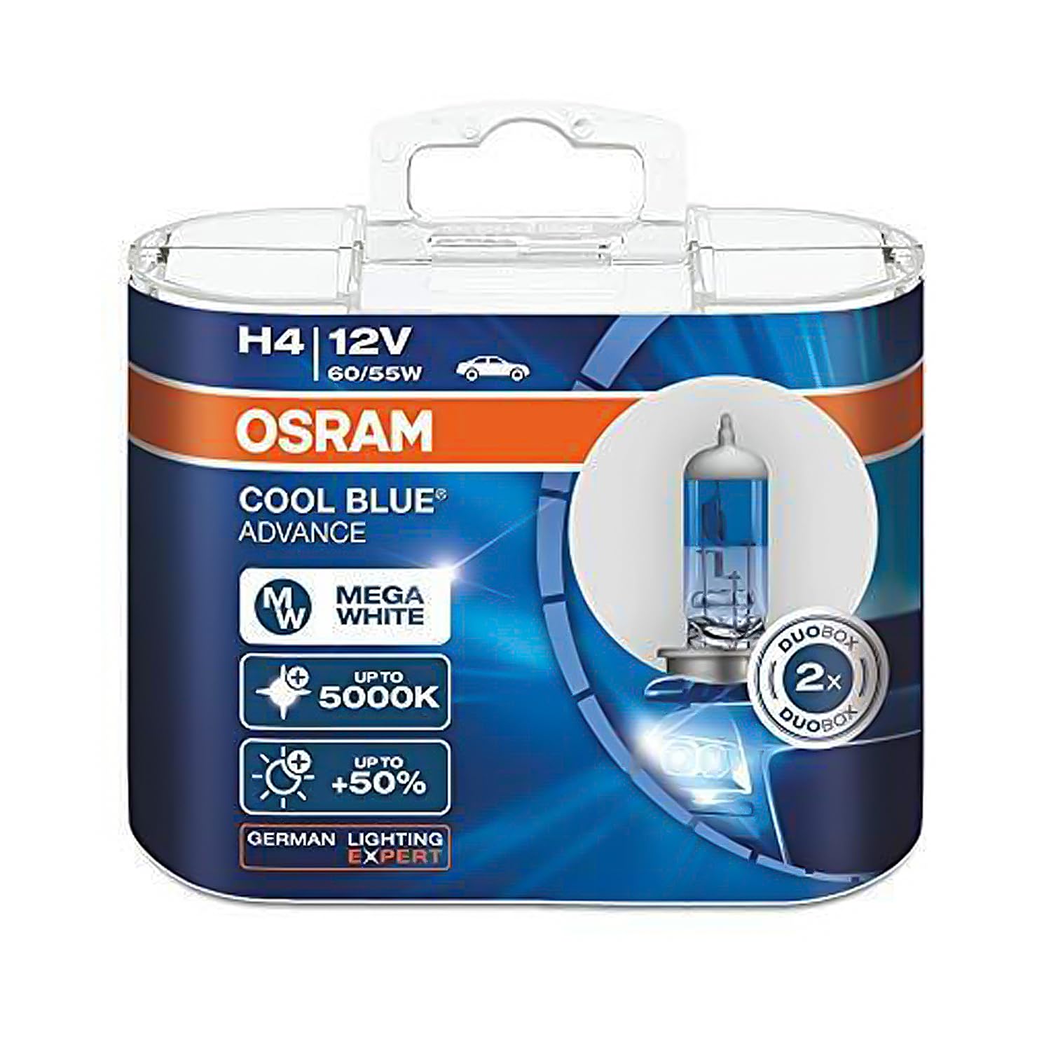 OSRAM H4 9003 12V 60/55W 5000K 62193CBA Cool Blue Advance