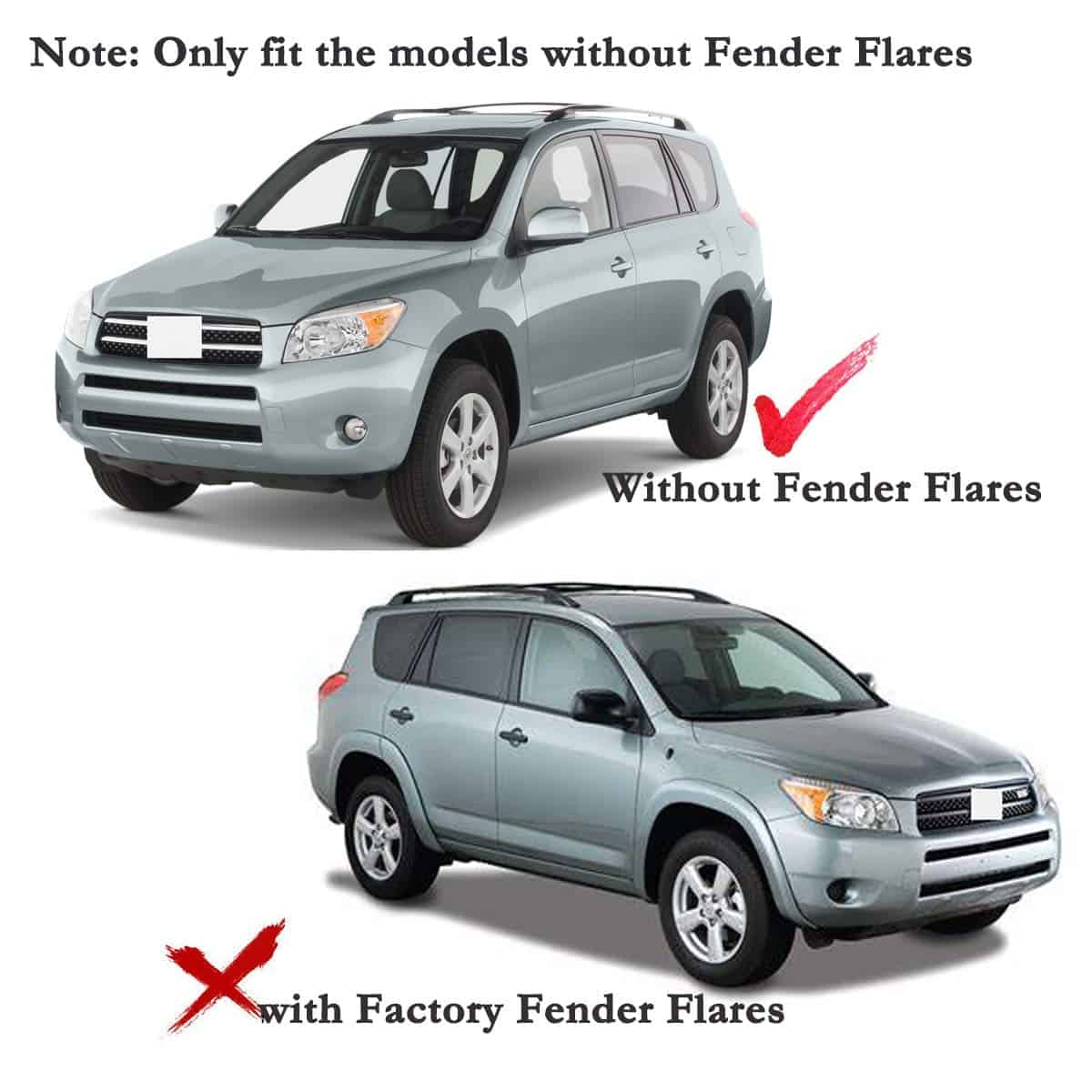 YHTAUTO Mud Flaps Splash Guards Reemplazo para Toyota RAV4 - Imagen 3