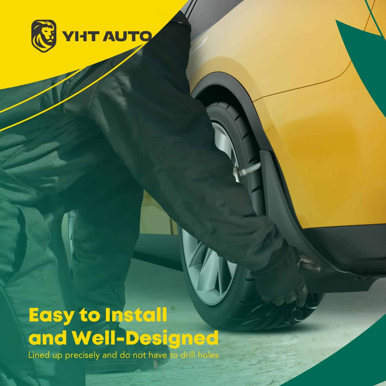 YHTAUTO Mud Flaps Splash Guards Reemplazo para Toyota RAV4 - Imagen 6