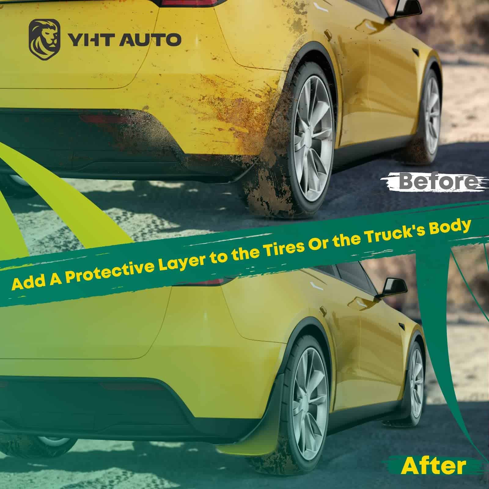 YHTAUTO Mud Flaps Splash Guards Reemplazo para Toyota RAV4 - Imagen 7