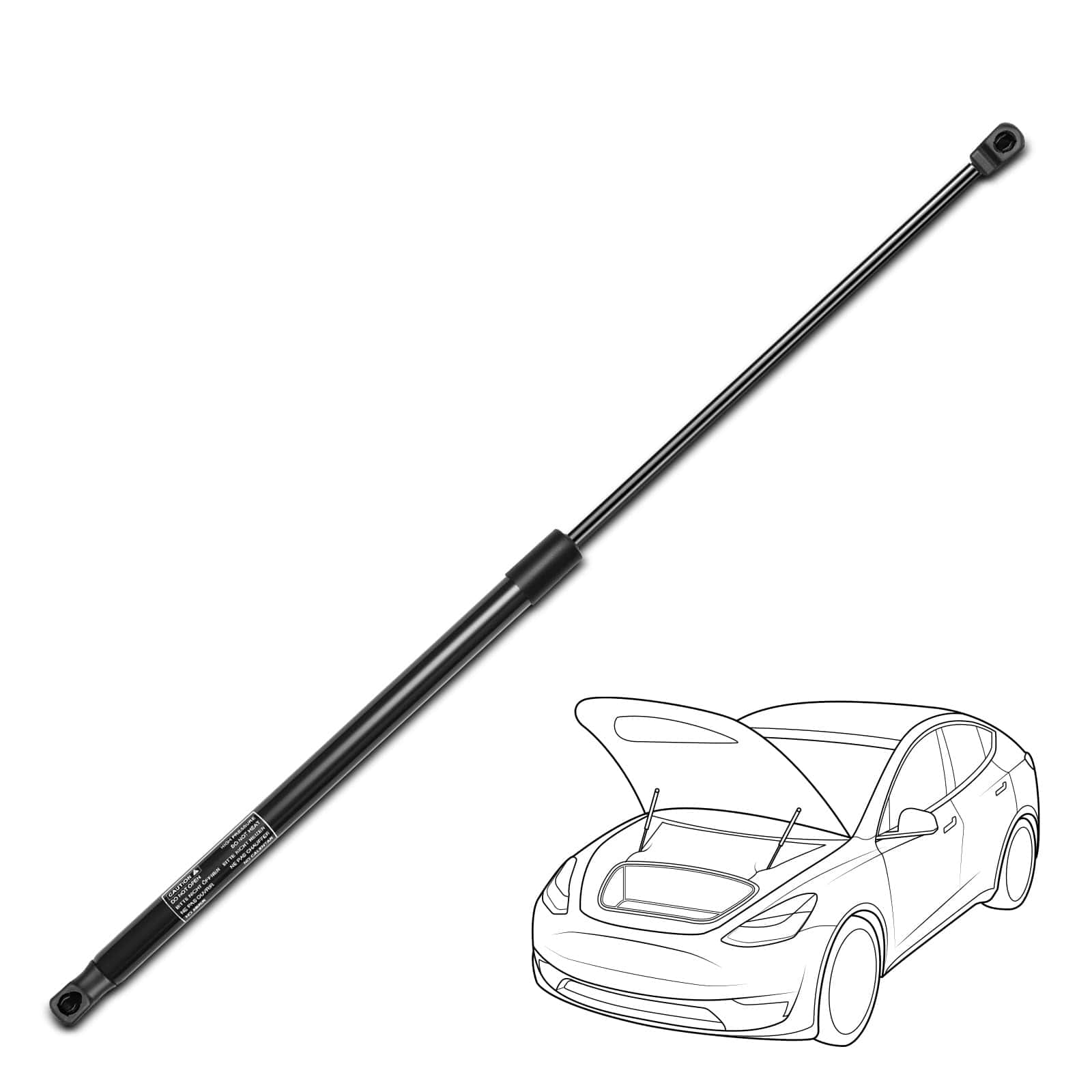 YHTAUTO Amortiguadores de Capó Delantero de Repuesto para